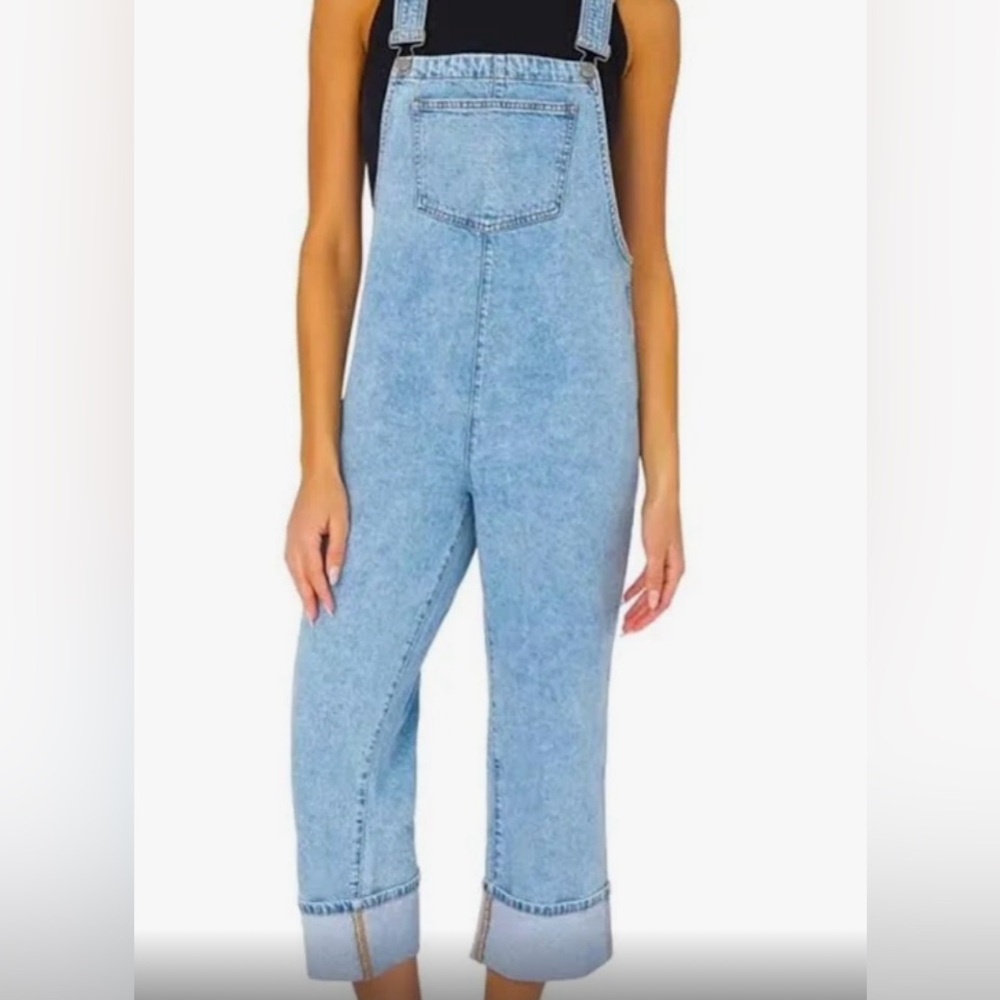 We wore what cuffed overalls